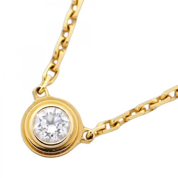 CARTIER 18k Gold Diamond Necklace - Picture 1 of 8